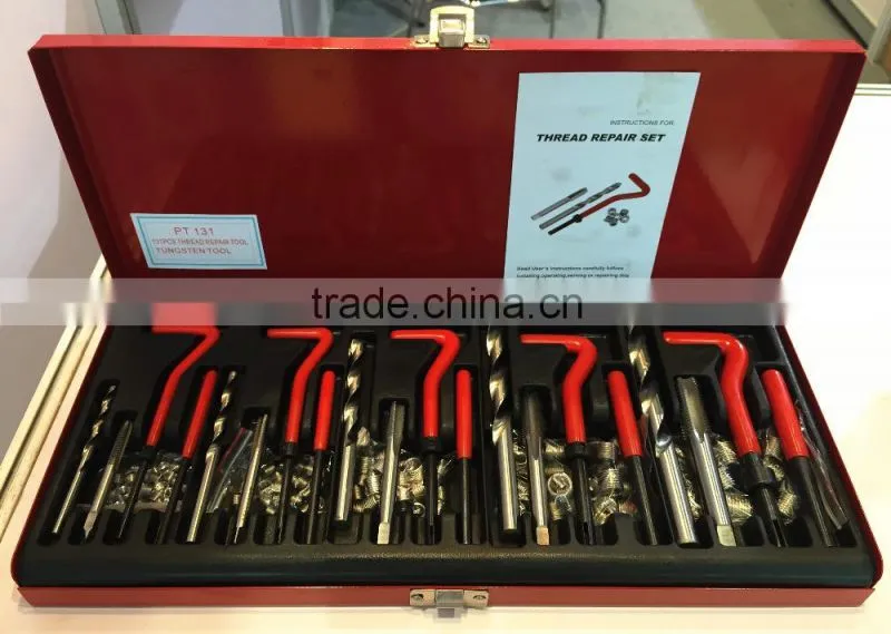 Professional 131PC drill hand multipurpose thread repair tools kit