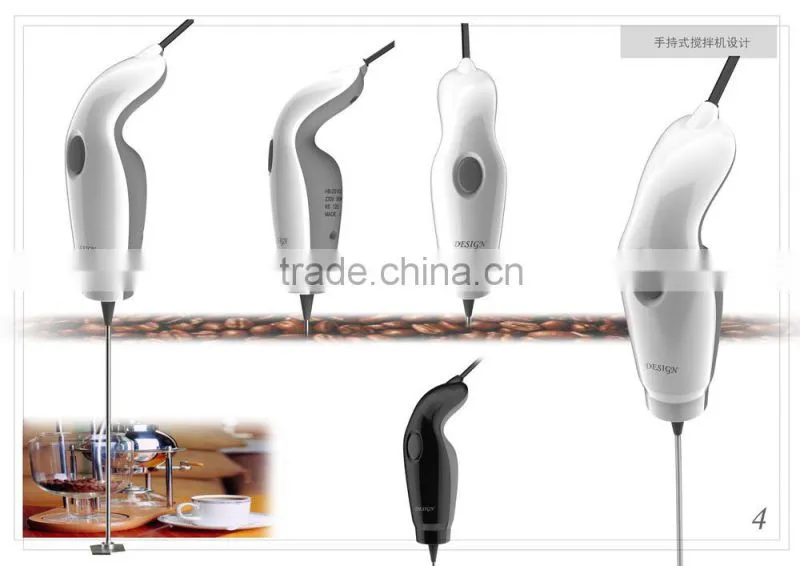 Electric hand blender & cappuccino maker