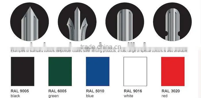 hot sale xinxiang palisade fencing/security fencing
