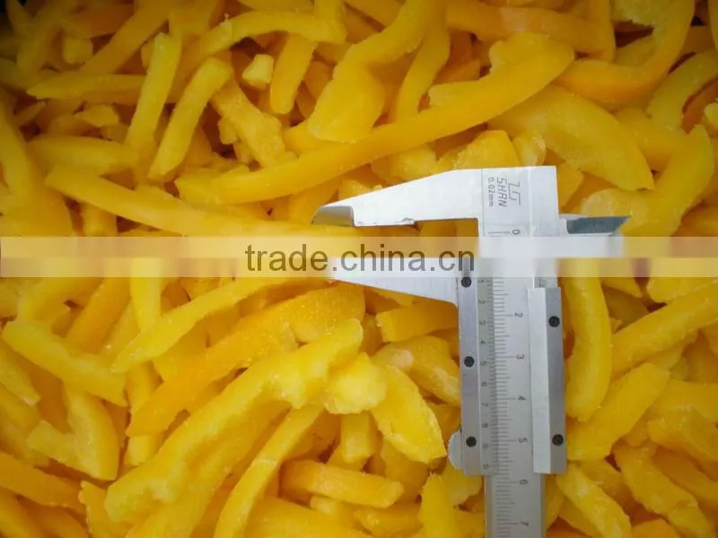 Frozen Yellow Pepper Strips Products With High Quality