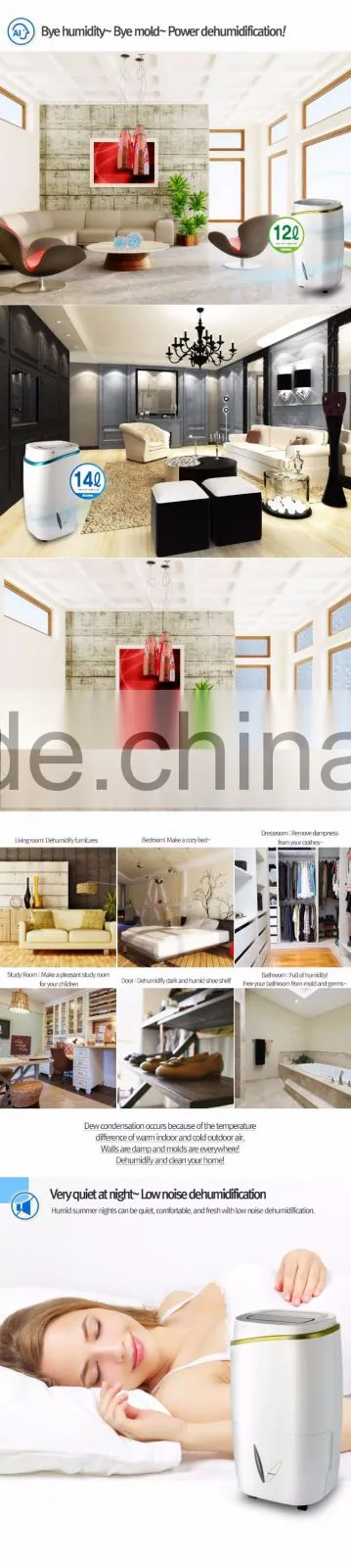 Desiccant dehumidifier (SDH-140PC) / home dehumidifier