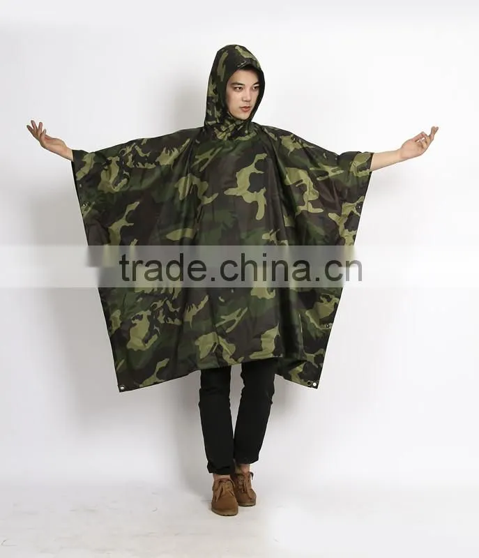 arm rain poncho taslon poncho