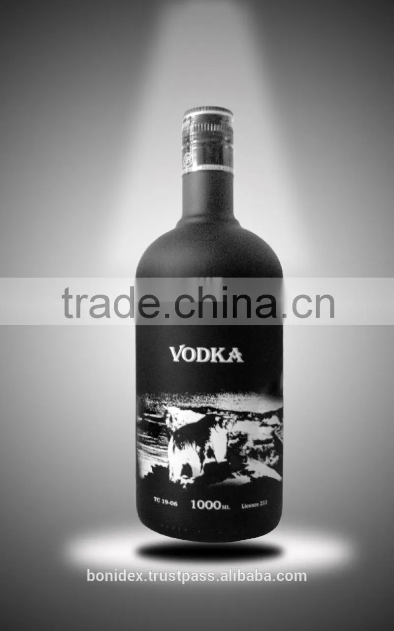 Vodka black bottle