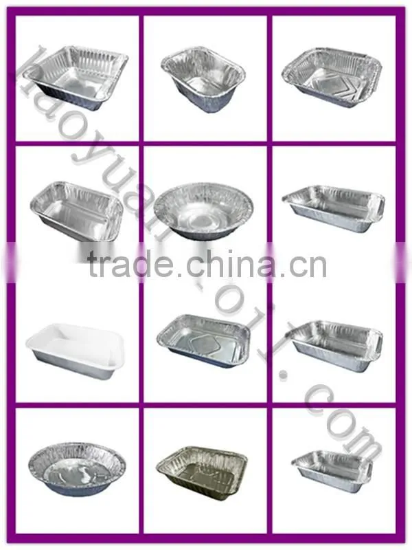 airline aluminium foil containers for food packing