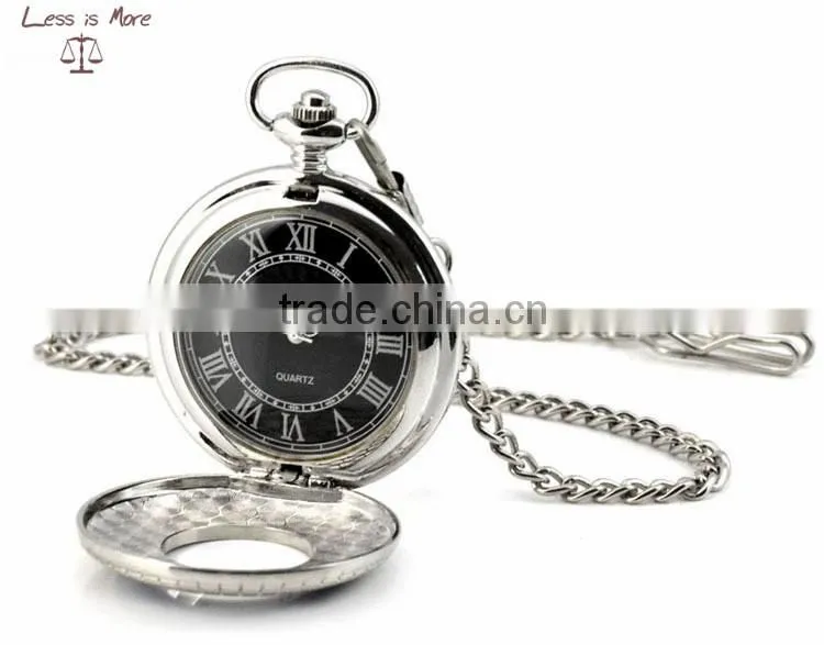 fashion morden quartz pocket watch necklace for men