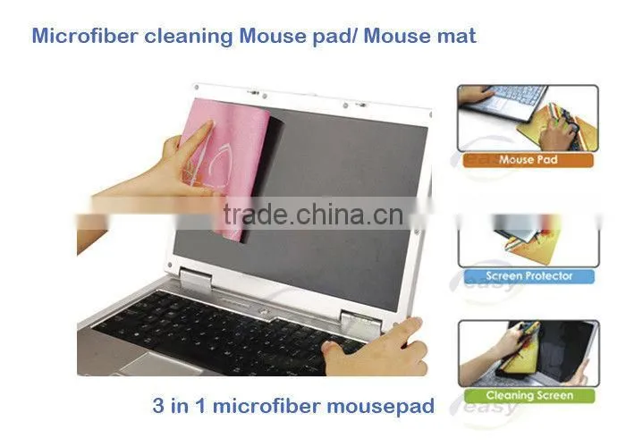 3 in 1 sticky screen cleaning mouse pad