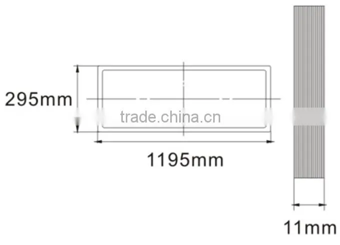 made in China 2 years warranty rectangular ultra slim LED panel light