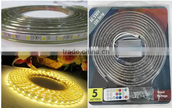 5050 RGB SMD 230V 220V 110V flexible led light strip,high voltage led strip light