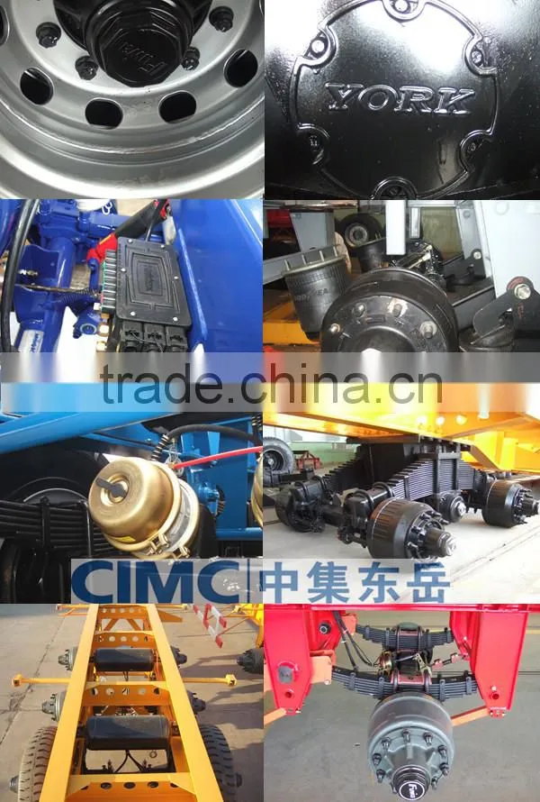 CIMC roro Ship Tri Axle 30 Liter Diesel/Fuel Tank Semi Trailer