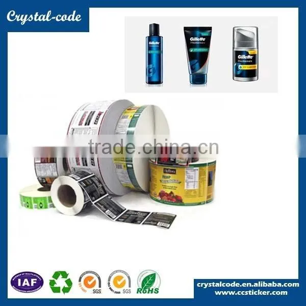 Product sticker home care self adhesive shampoo label