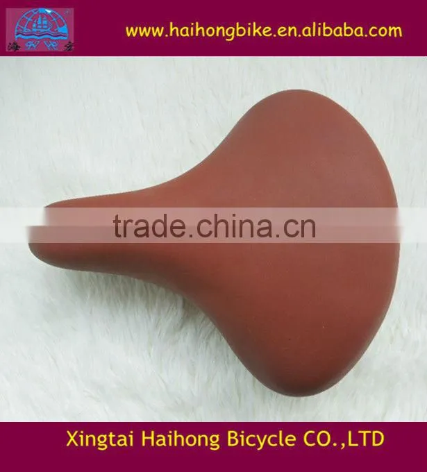 hot popular cow leather saddle for road bikes at wholesale price