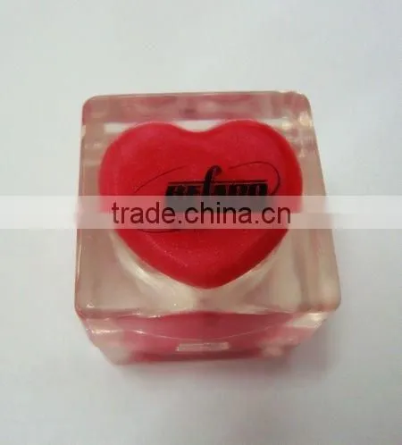 Heart-shaped lip-gloss