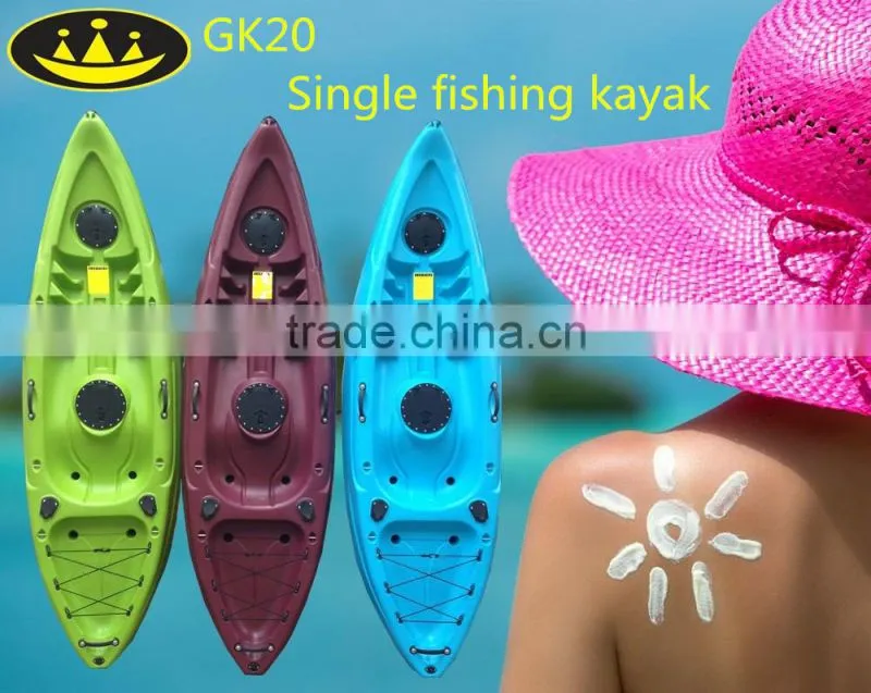 1 person fishing kayak plastic kayak popular style made in big factory