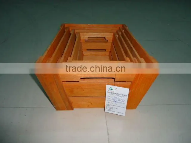 wooden storage box
