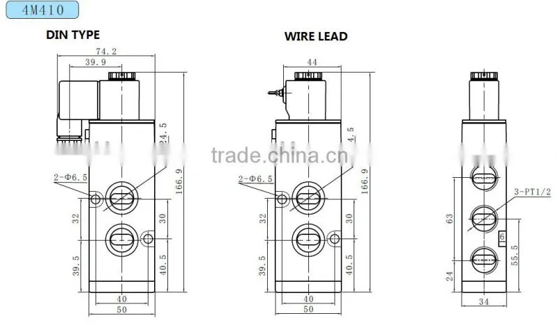 4M210-08 Solenoid Valve-Pneumatic Plate Type-AIRTAC type
