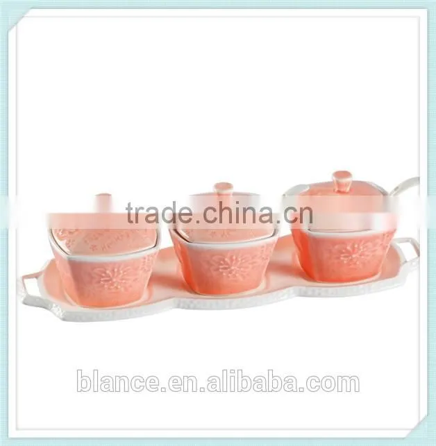 ceramic salt and pepper canister for sugar and flour
