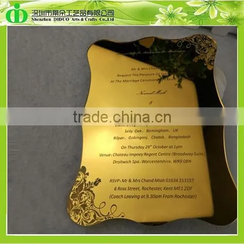 DDI-C022 Trade Assurance Hot Sales Unique Wedding Invitation Cards