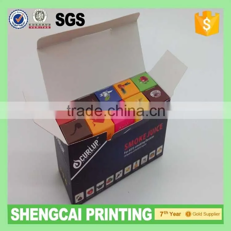 Free sample ! color box for e juce liquid (5ml, 10ml,15ml,30ml,50ml,100ml,120ml, 150ml)