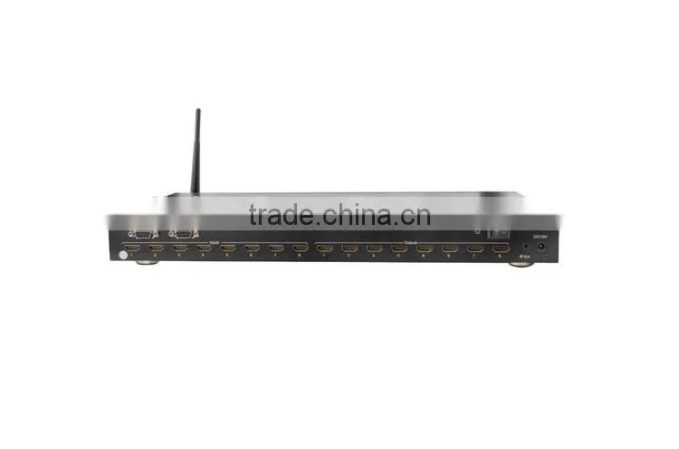 Factory whoelsale Switching modes:panel buttons, local IR, RS232 and smart phone Support 3D with wifi HDMI Matrix 8x8