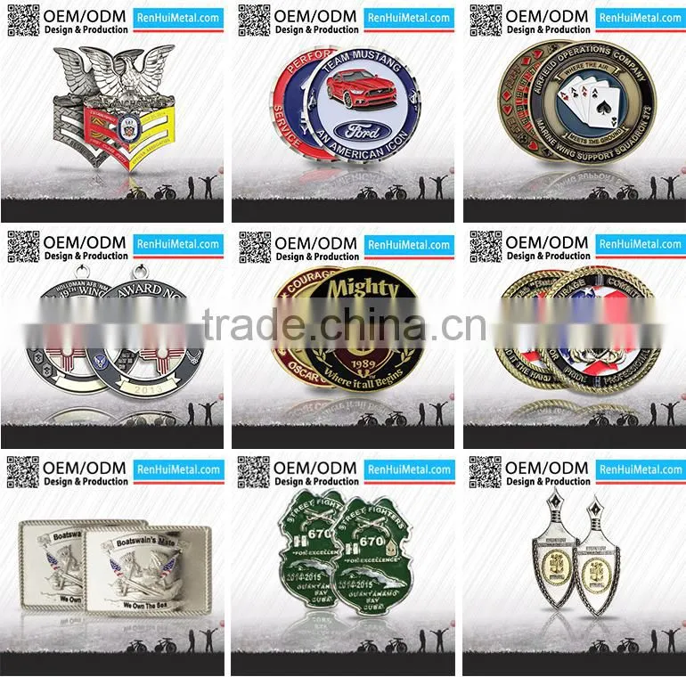 RENHUI METAL custom logo cheap custom token coins