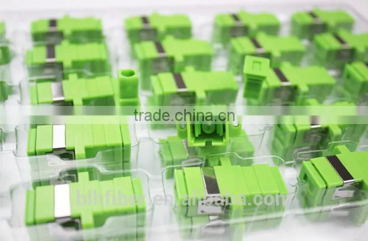 SC APC Square Split type Fiber Optic Adapter/SC APC bare fiber adapter