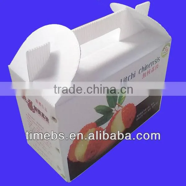 Foldable and stackable corrugated pp hollow fruit box