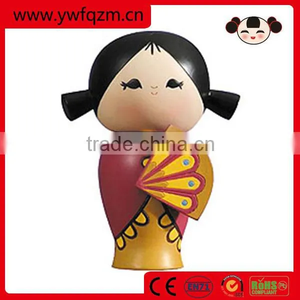 hot sell customs design wooden doll for wholesale