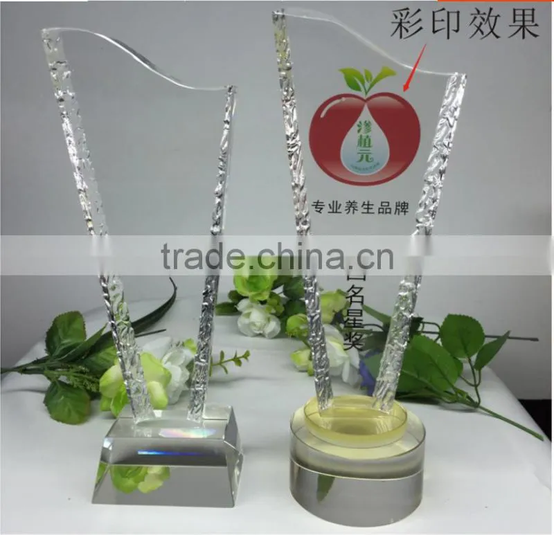 wholesale crystal clock with coustomer color engraved