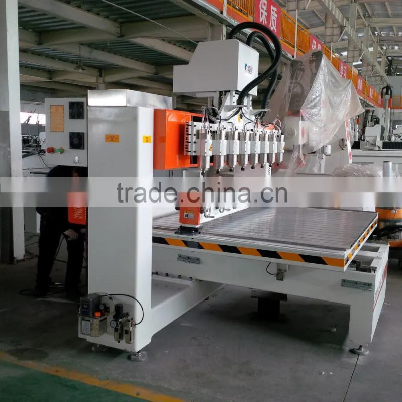 rotary cnc router with 8 heads