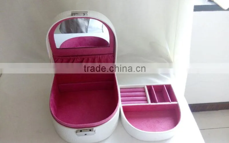 white portable mimi jewelry box from China