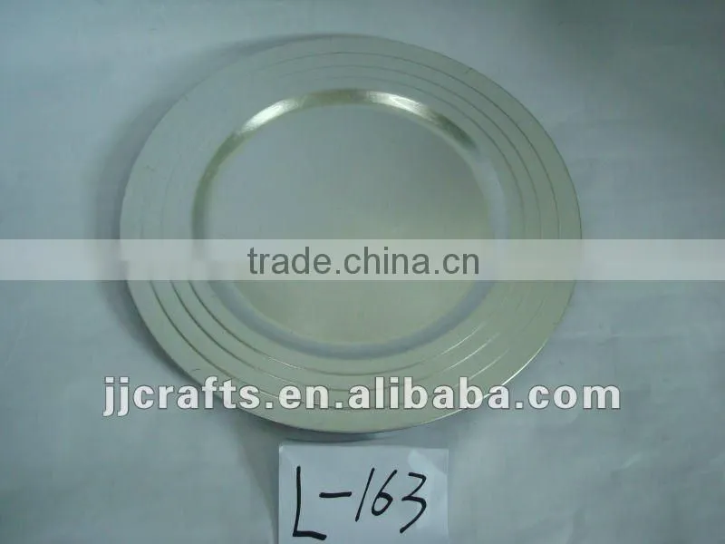 three ring and fancy plastic plates