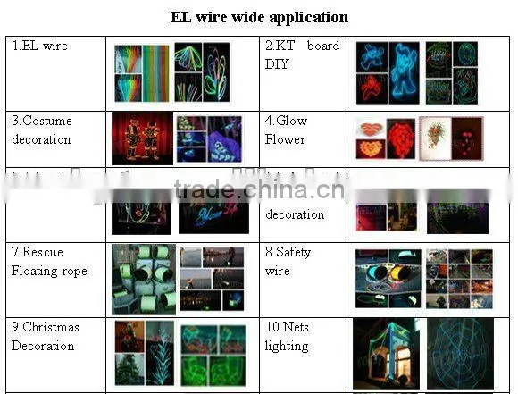 kpr el wire electroluminescent cable for bridge decoration