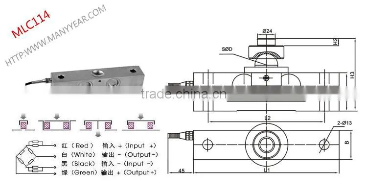 bridge load cell, crane scale load cell