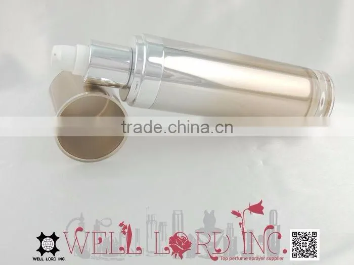 120ml pretty gold hot stamping cylinder MS lotion pump