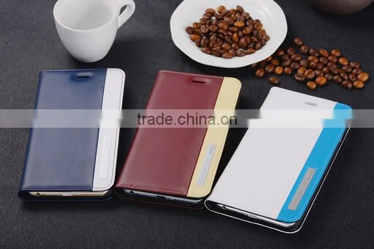 100% Real Genuine Flip Wallet Leather Case Cover For Apple iPhone 6 6S Plus Screen Protector