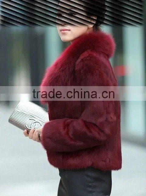 Fashion women fur coat women sheep fur comfortable elegant coat