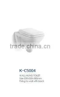 bathroom ceramic p trap wall mounted hanging toilet seat