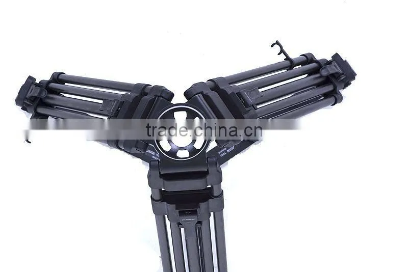 Factory supply professional video camera tripod Secced Reach Plus 2 tripod with pan bar and ground spreader loading 11.4kg