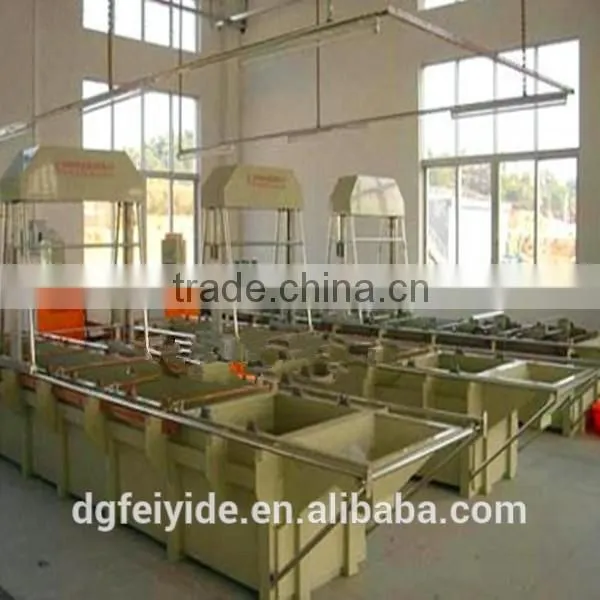 Feiyide Manual Barrel Electroplating Line for Cooper Gold Zinc Plating