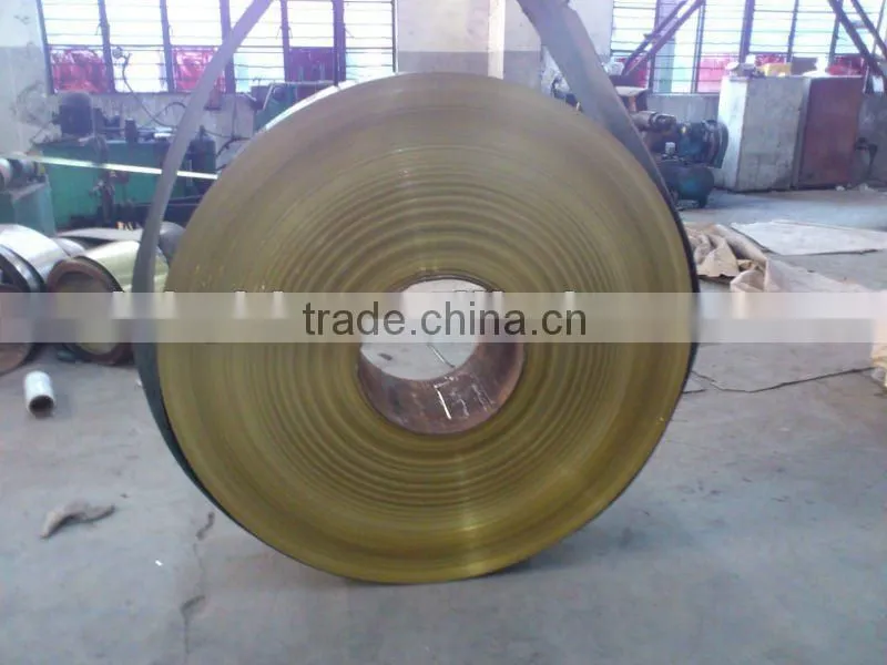 food tinplate coil/sheet with golden lacquer