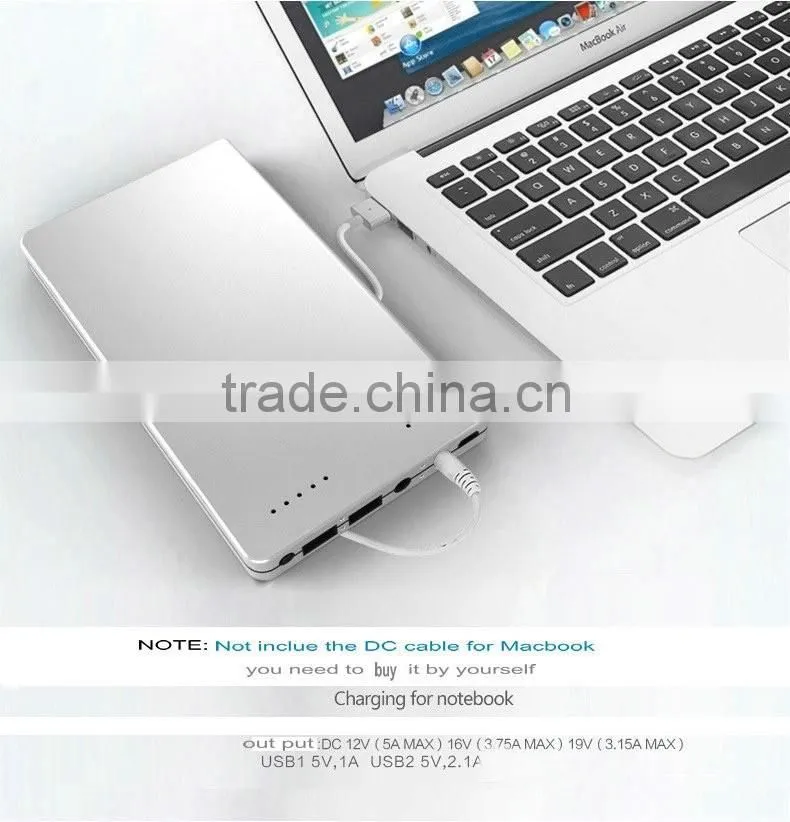 High quality big capacity super capacitor power bank universal laptop charger