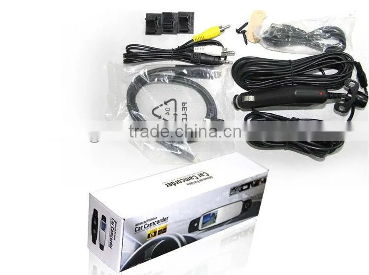 3 Cameras HD720P Rear-View Mirror car dvr camera
