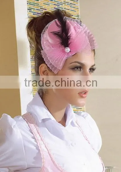 MYLOVE pink mini top hat with bow new design factory sell MLXM062