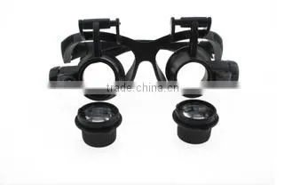 9892G LED Double Eye Jeweler Watch Repair magnifier,head magnifier with light