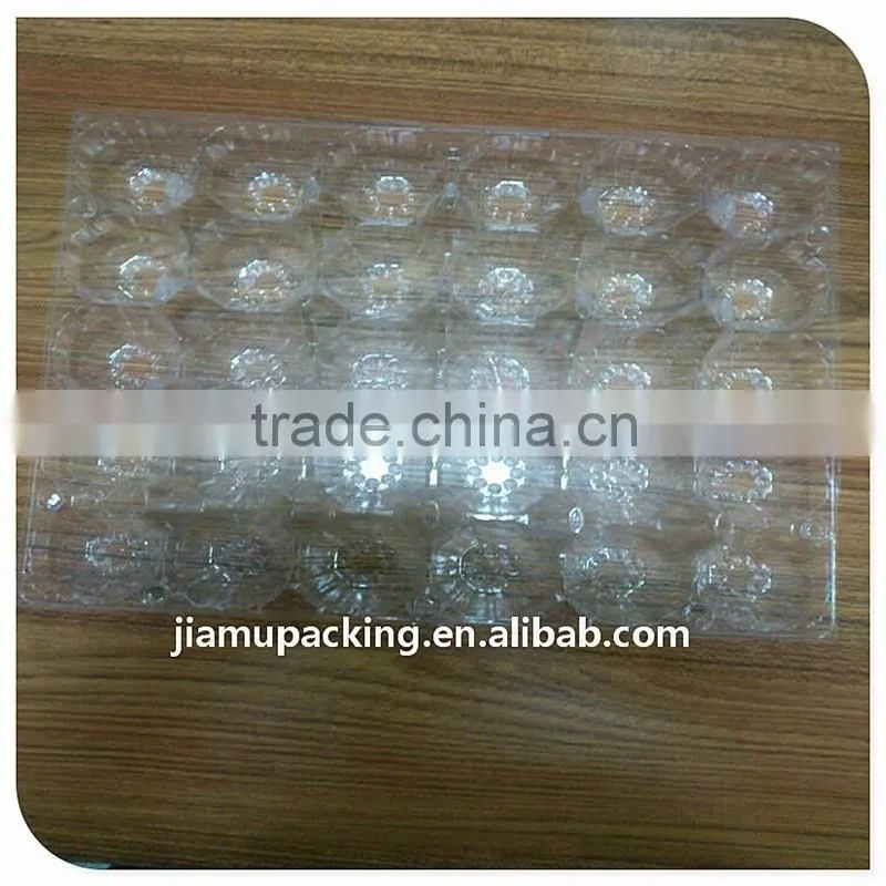 clear plastic chicken egg tray for thirty eggs