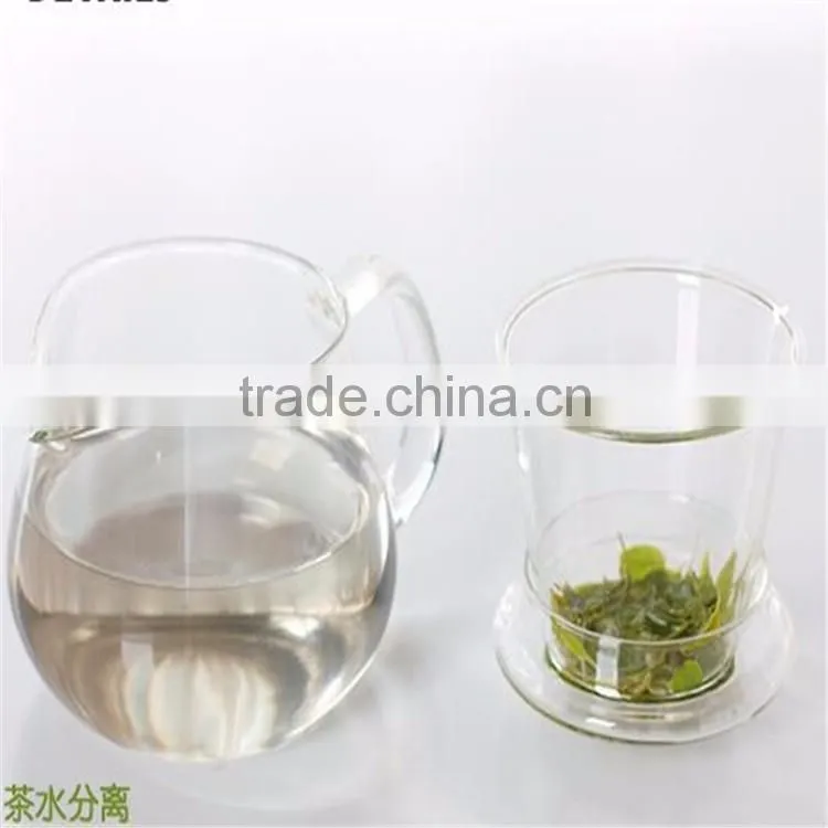 Small order welcomed!Hand-made high borosilicate water glass tea pot with cup and heater in stock