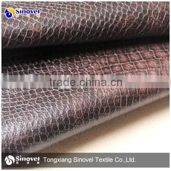 bronzed suede bonded with aloba fabric for shoes