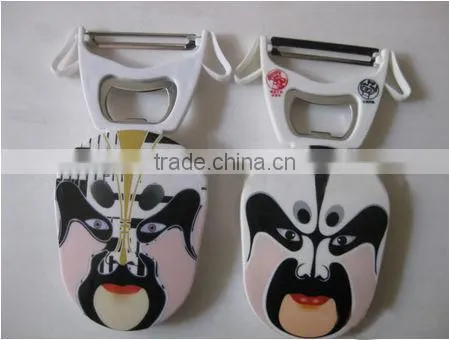 China wind Peking Opera creative beer bottle opener fridge magnet