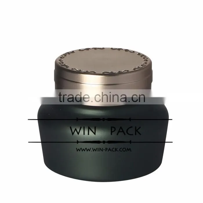 WY8905 2016 new collection, popular cosmetic jar, round jar with UV golden cap