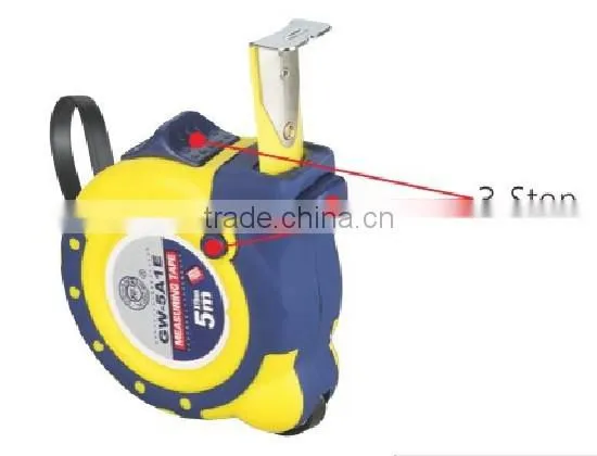 Steel tape measure with 3-stop buttons series A1